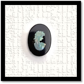 LG00140A-Opal on Onyx Cameo.