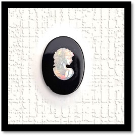 LG00140B-Opal on Onyx Cameo.
