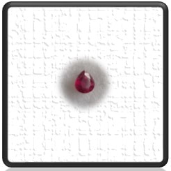 LGR12000A-1.6ct Pear Shaped Natural Ruby.