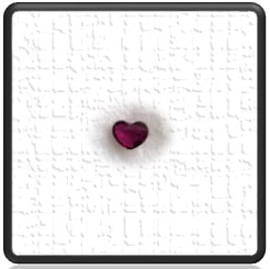 LGR04000A-0.95ct Heart Shaped Natural Ruby.