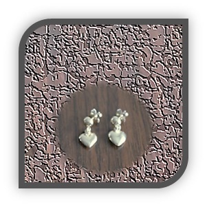 ER00250F-9ct Yellow Gold Heart Shaped Earrings.