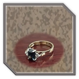 LR05500B-18ct Yellow Gold Teal Sapphire Diamond Ladies Ring.