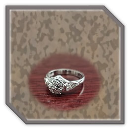 LR01800H-9ct White Gold Diamond Ladies Ring.