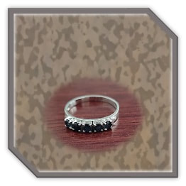LR00750D-9ct White Gold Sapphire Ladies Eternity Ring.