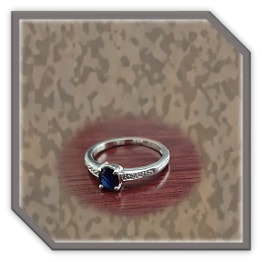 LR00800B-9ct White Gold Sapphire Diamond Ladies Ring.