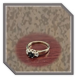 LR00650C-9ct Yellow Gold Sapphire Cubic Ladies Ring.