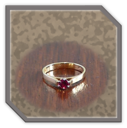 LR01500A-18ct Yellow Gold Ruby Ladies Ring.