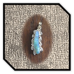 PE01680A-9ct Yellow Gold Opal Diamond Pendant.