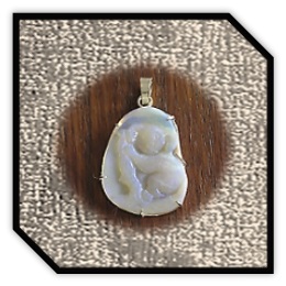 PE00900A-9ct Yellow Gold Opal Koala Pendant.