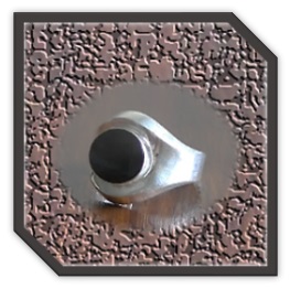 MR00150E-Sterling Silver Round Onyx Men's Ring.