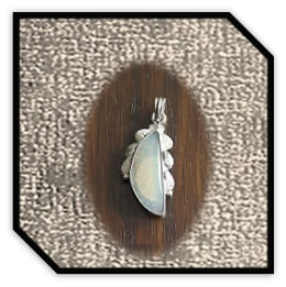 PE00500F-Sterling Silver Opal Pendant.