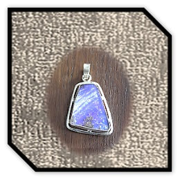 PE00400E-Sterling Silver Boulder Opal Pendant.