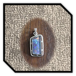PE00300B-Sterling Silver Opal Pendant.