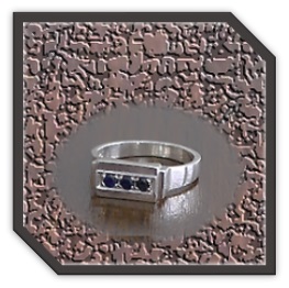 MR00260A-Sterling Silver Sapphire Men's Ring.