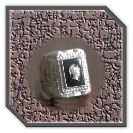 MR00350D-Sterling Silver Onyx Men's Ring.