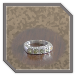 LR01000E-Sterling Silver Yellow Sapphire Ladies Ring.