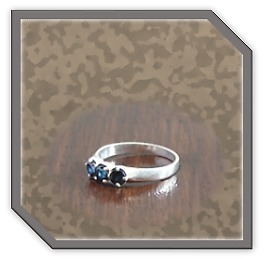 LR00200G-Sterling Silver Sapphire Ladies Ring.