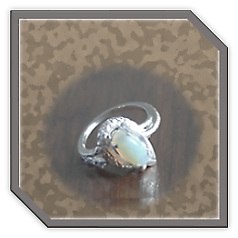 LR00350C-Sterling Silver Opal Ladies Ring.