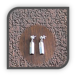 ER00150D-Sterling Silver Enamel Earrings.