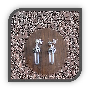 ER00150F-Sterling Silver Crystal Earrings.