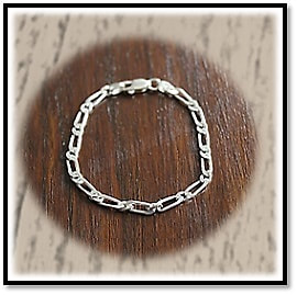 BB00100C-Sterling Silver Chain Bracelet.