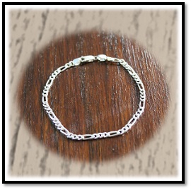 BB00100B-Sterling Silver Chain Bracelet.