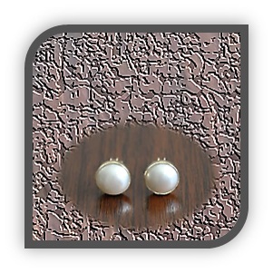 ES00750A-9ct Yellow Gold Blister Pearl Studs.