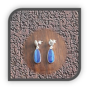 ER00480A-Sterling Silver Opal Earrings.