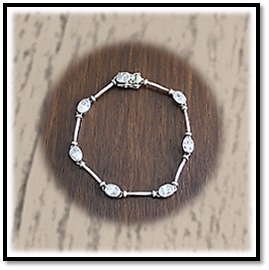 BB00380A-Sterling Silver Cubic Bracelet.