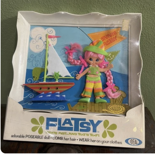Feeling nostalgic for the toys of your childhood? Take a trip down memory lane with the history of vintage Flatsy dolls! These quirky, flat 1960s and 1970s pocket dolls by Ideal are pure retro joy, humor and memories from a collector who loves the Mod era. Click through to read the full story and share your memories at modbarbies.com!