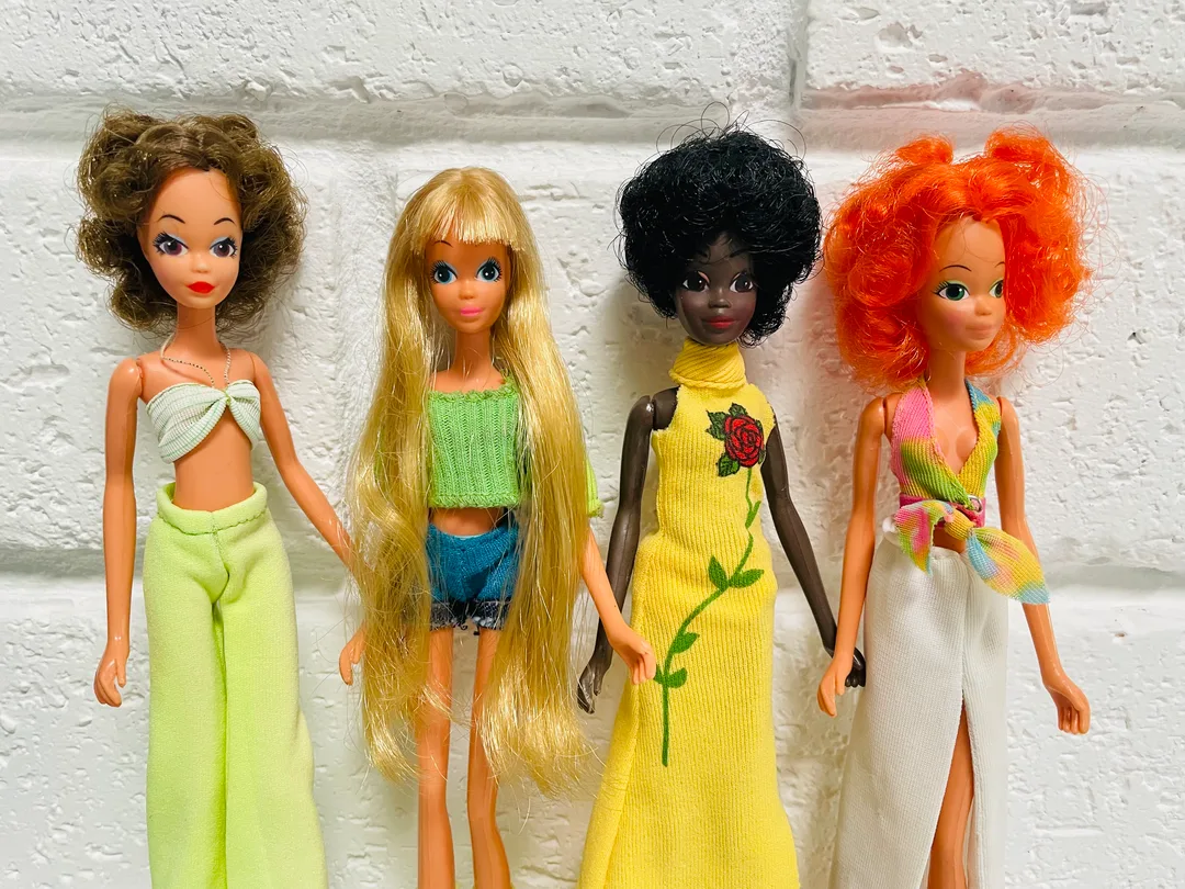 Hasbro Leggy dolls; left to right are Nan, Jill, Sue and Kate