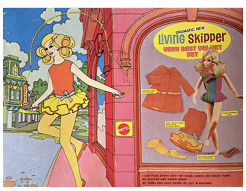 1970 Dramatic New Living Skipper Very Best Velvet Set
