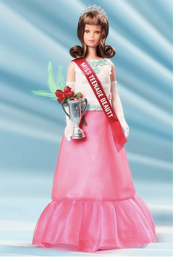 2016 repro of 1966 Francie wearing the 1967 Francie Miss Teenage Beauty Fashion to commemorate her 50th Anniversary 