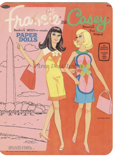 Francie and Casey paper dolls