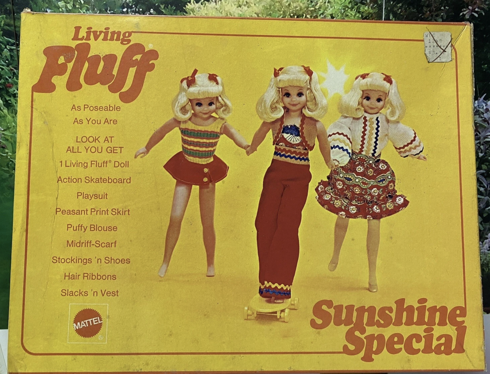 1971 Living Fluff Sunshine Special doll and fashions from Sears