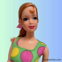 1968 TNT Stacey from the 2018 Barbie Mod Friends reproduction set from author's collection