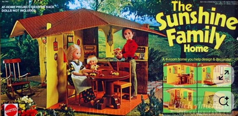 The Sunshine Family home had four rooms; bedroom, kitchen, patio and living room
