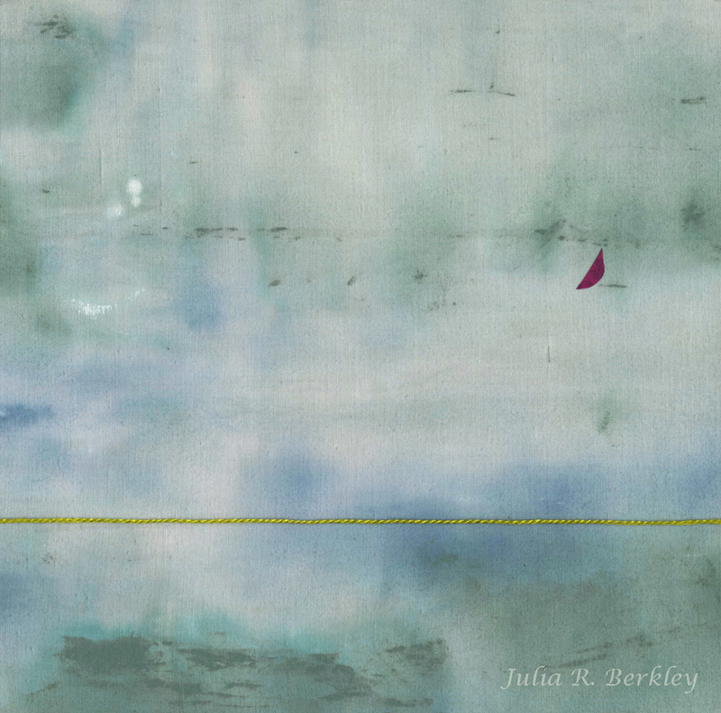 Mixed-media textile collage by Julia R. Berkley