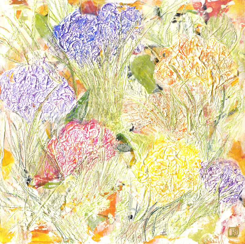 An mid-summer garden in full bloom. Very textural.