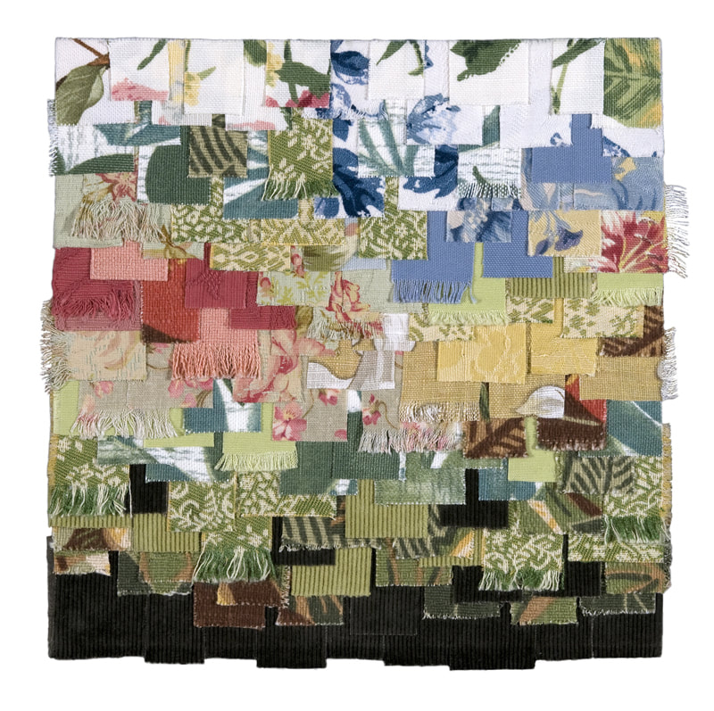 Textile collage by Julia R. Berkley