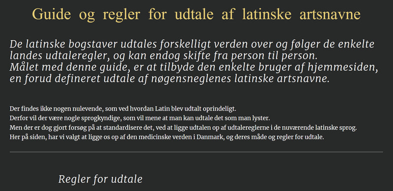 Regler for udtale af latinske ord og bogstaver