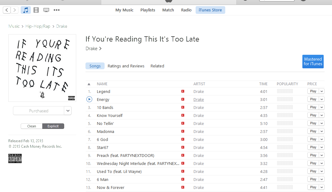 Drake new album "If You're Reading This Its Too Late" out now! + Watch 15-minute film "Jungle"