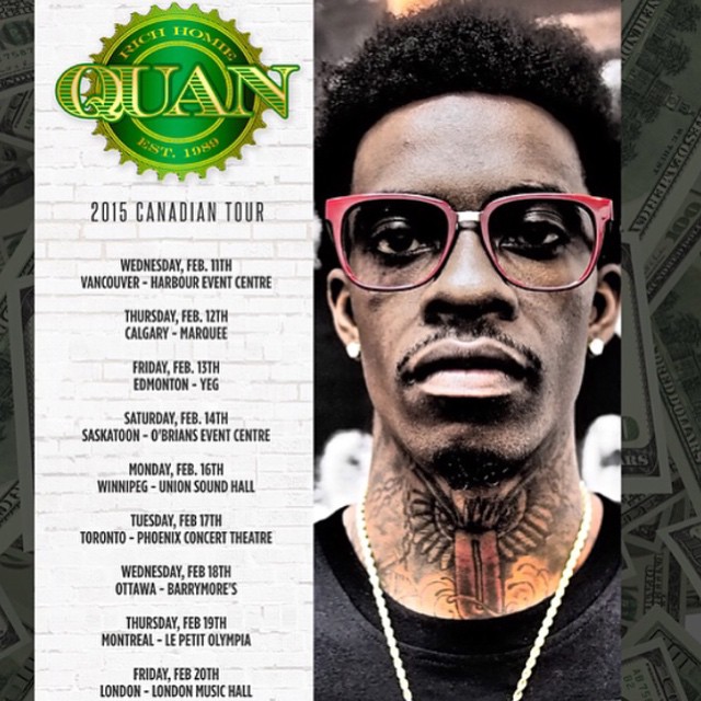 Rich Homie Quan announces 2015 Canadian Tour + take a listen new song 'Have You Ever' 