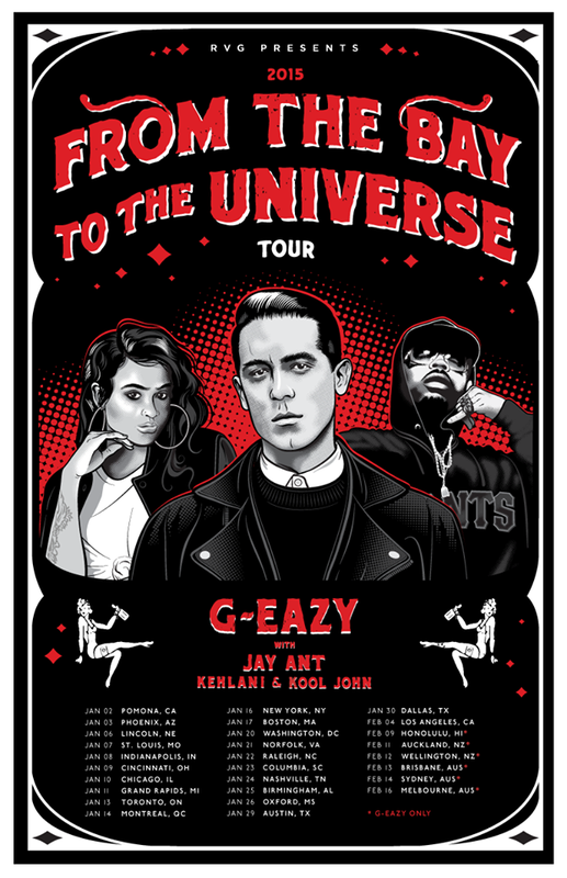 G-Eazy on tour with Jay Ant, Kehlani, & Kool John - take a listen to 'Achievement'
