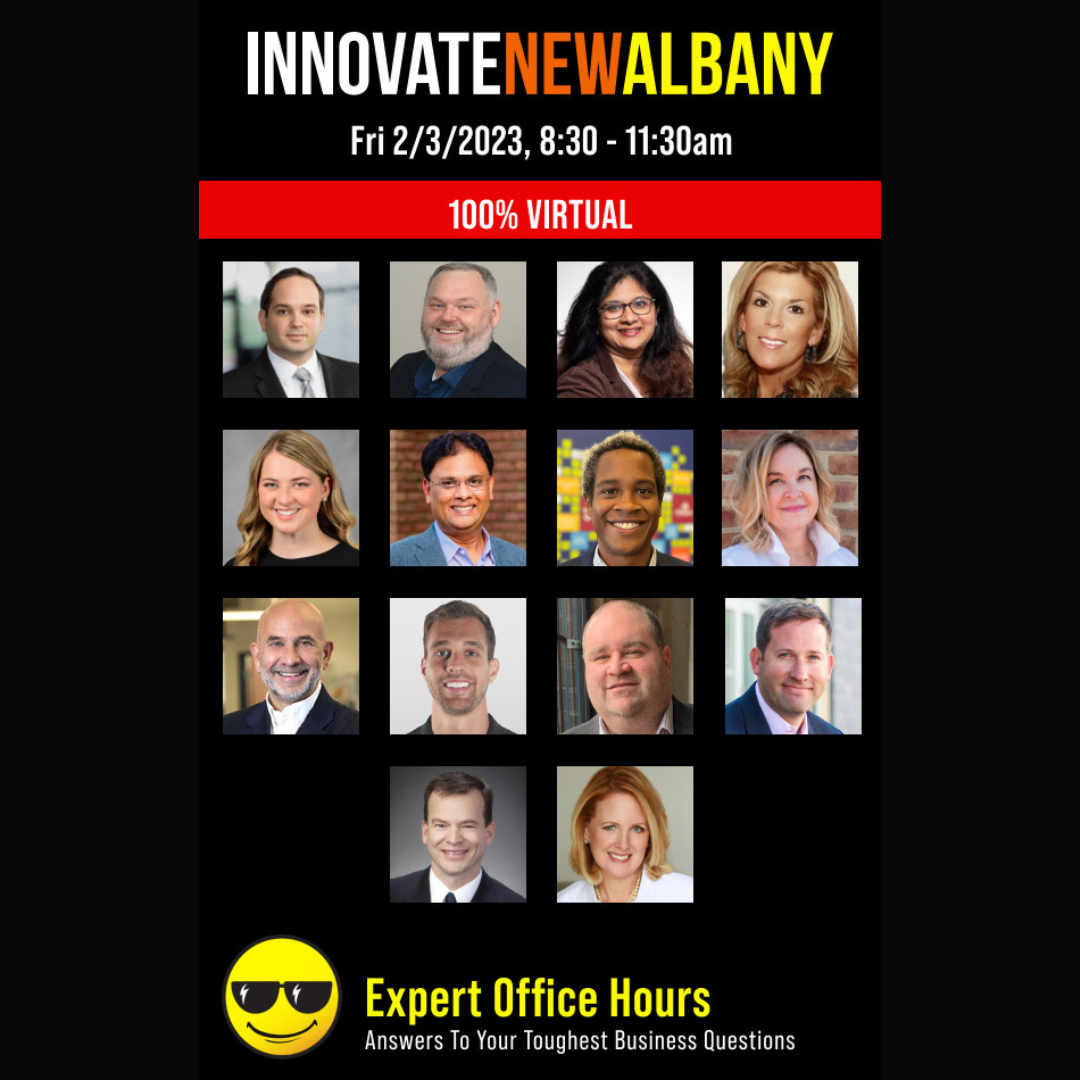 Stopwatch Creative and CollaborateandElevate.com founder Manny Larcher featured at Innovate New Albany Expert Office Hours
