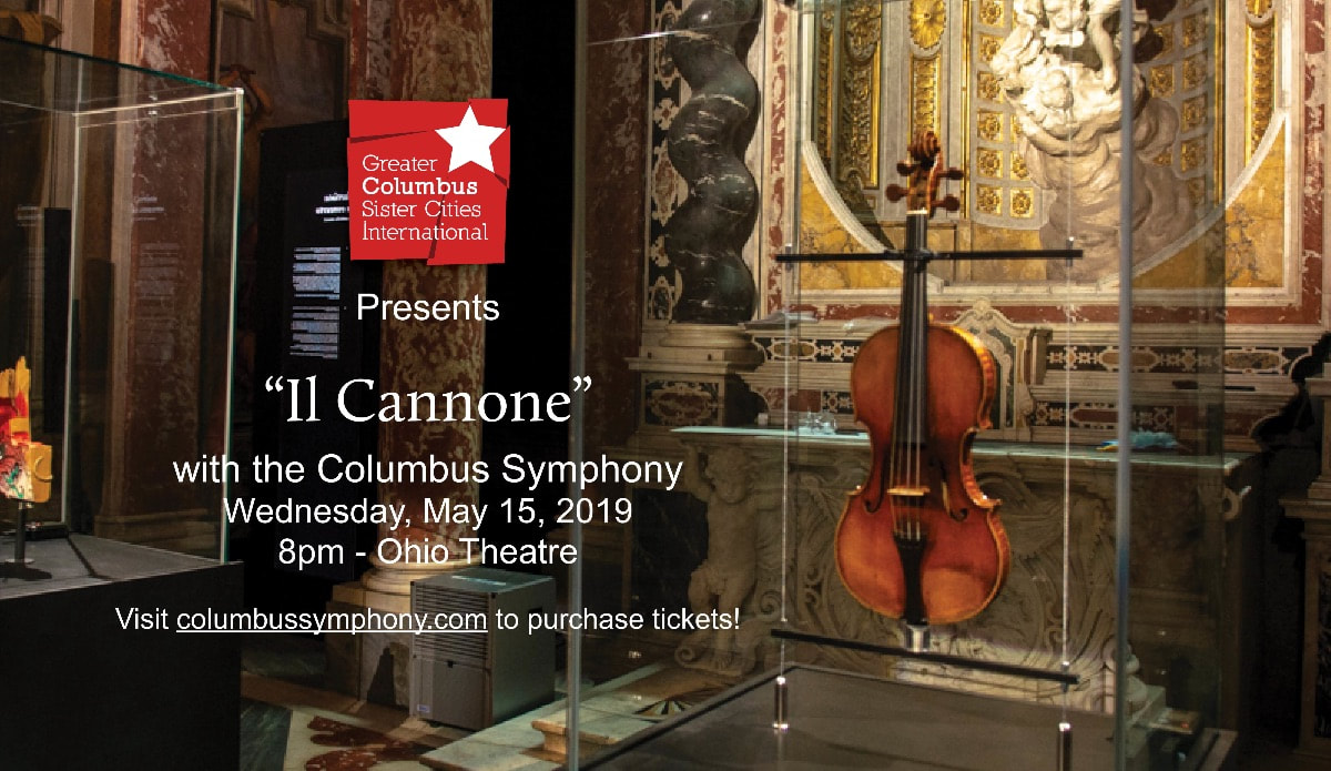 paganini's "Il Cannone" is in columbus!