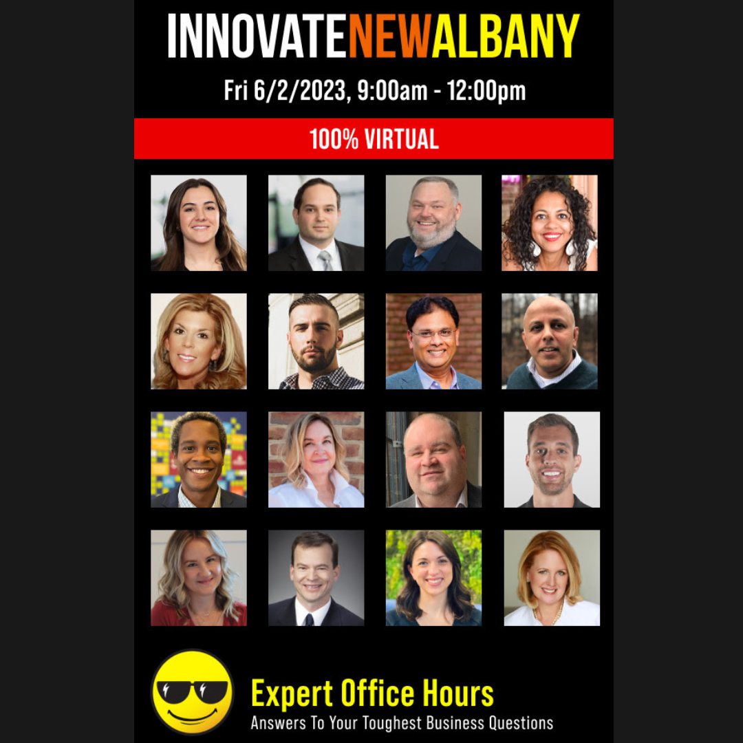 Unleashing Limitless Knowledge: Join Innovate New Albany's Expert Office Hours with Manny Larcher, Tech Founder, Investor, and 15 Other Trailblazing Experts!