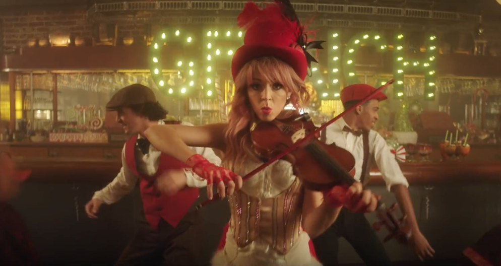 Watch Lindsey Stirlings new video 'You're A Mean One, Mr. Grinch' ft. Sabrina Carpenter