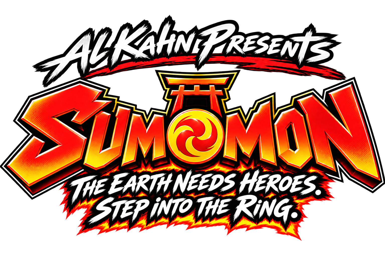 SUMOMON logo with the tagline "The Earth Needs Heroes. Step Into the Ring."