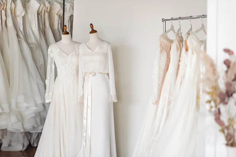 Kately and Audrey wedding gowns